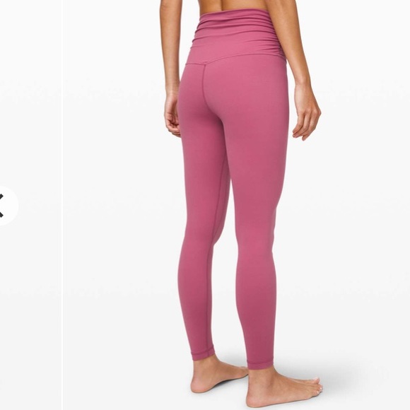 NWT lululemon Align Pant 28” Wrap waist Moss Rose - Picture 5 of 10